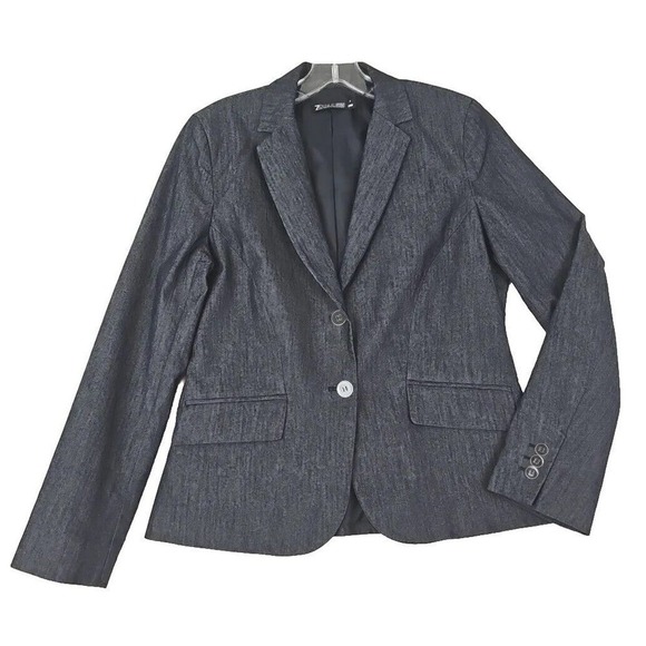 7th Avenue Design Studio ~Woman Size 8~ Blue Jean Color Blazer Jacket NWOT. - Picture 1 of 12
